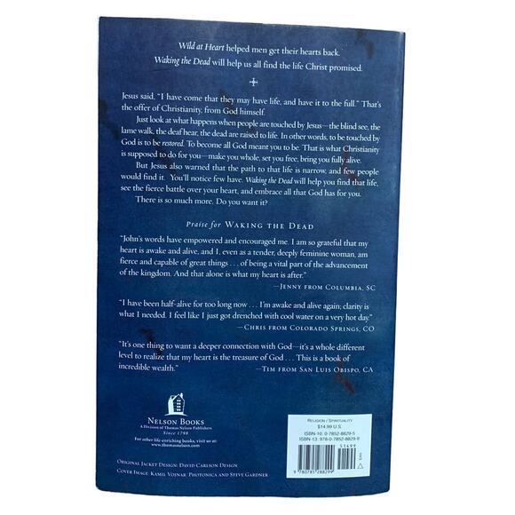 Vintage 2003 Waking the Dead Christian Religious Paperback Book by John Eldredge - Picture 2 of 2